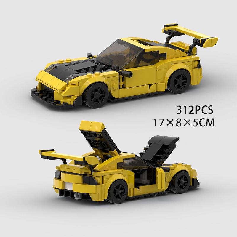 Moc City Speed Car Rally Sport Vehicle Racer ae86 M8 Модель Строительные блоки R34 Гоночный Супер Техника Кирпич Рождественский подарок
