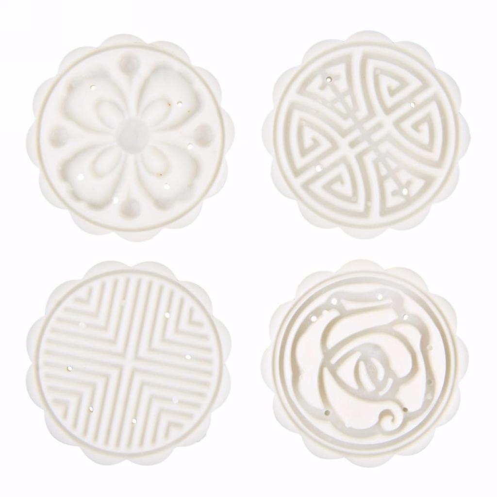 Форма для лунного торта, пресс-форма, форма для торта, печенья, десерта, инструмент для выпечки + 4 штампа