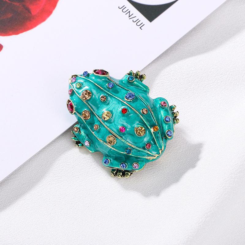 Животное Лягушка Характер Капающее Масло Сочетание Украшений Женская Брошь