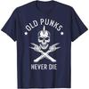 Футболка Old Punks Never Die Punker Rocker Subculture Skull Rocker
