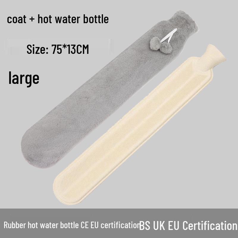Old-Fashioned Rubber Hot Water Bottle for Stomach Warming