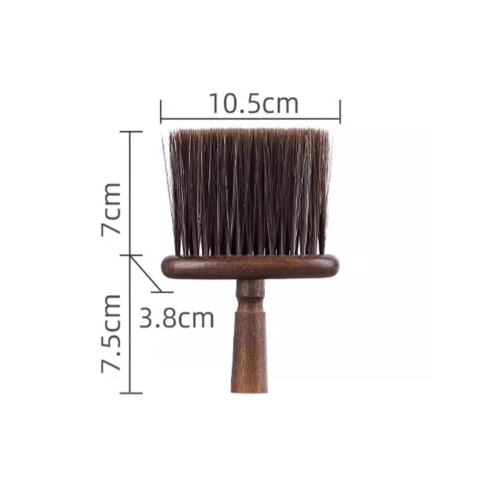 Nylon Espresso Machine Brush Walnut Wood Dust Clean Brush Camera Lens