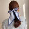 Spring/Summer Solid Color Outing Leisure Imitation Silk Ribbon For Women Shirt Paired With Scarf Classic Versatile Neckerchief
