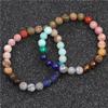 Natural Stone Beaded Bracelet Buddha Rosary Men Women Elastic Bracelets Bangles Healing Balance Yoga Jewelry Best