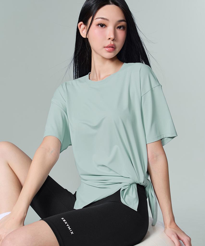 XEXYMIX Ice Feather Light 2.0 Asymmetrical Loose Fit Short Sleeve Xfk1Ts1003 (B Type)