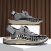 New Woven Sandals Men's Large Size Hand-woven Beach Sandals Are In Stock Knitted Sanda