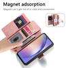 For Samsung Galaxy A16 4G/Galaxy A16 5G Magnetic Leather Case with Detachable RFID Blocking Zipper Wallet Cover
