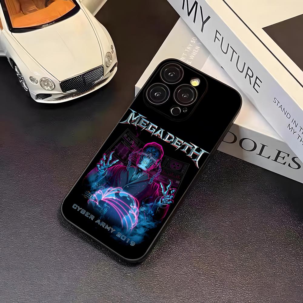 Чехол для телефона Rock Band M-Megadeth для 16 Pro Max Iphone 17 Pro Max 14 15 Plus 12 13 11 Pro Xr X Xs SE Задняя крышка