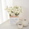 6 шт. искусственных белых ромашек, реалистичные поддельные ветки цветов для дома, офиса, свадьбы, вечеринки, стола, центральное украшение для дома, улицы, искусственные цветущие растения, украшение