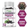 Elderberry Capsules 3200mg - with Black Elder Extract - Energy & Immune Booster
