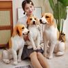 Simulation Beagle Doll Large Dog Plush Toy Doll Living Room Ornaments Shooting Props Dolls Gifts