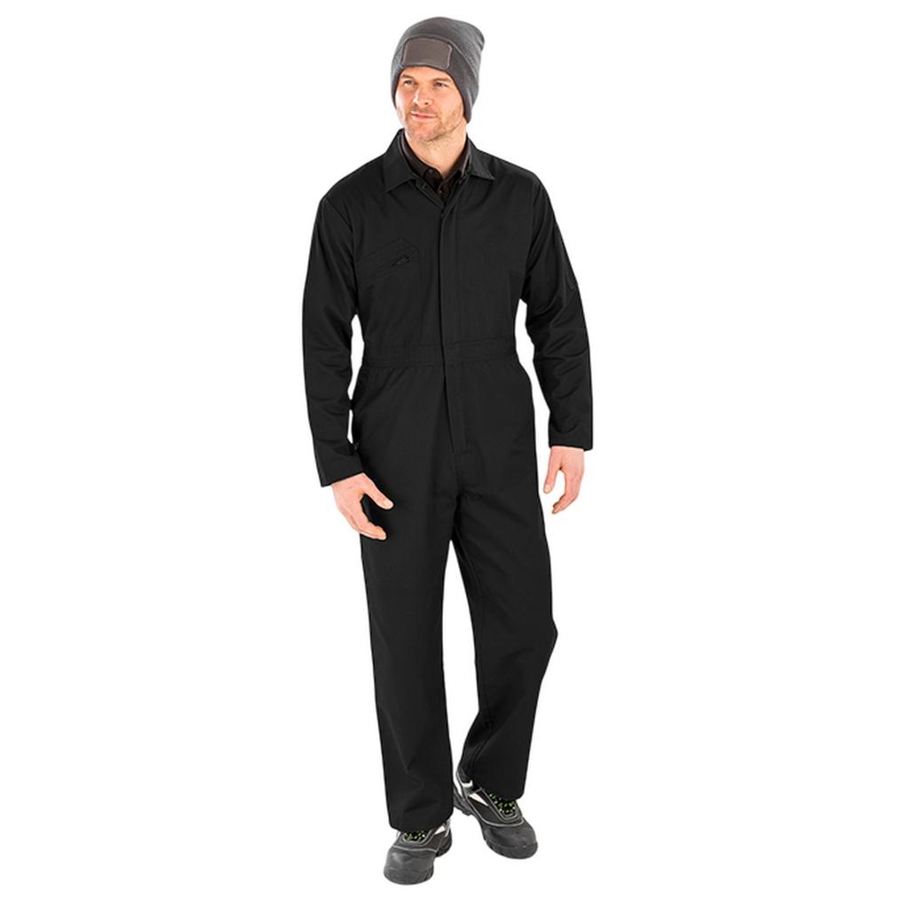 Result Genuine Recycled Mens Action Zip Front Overalls