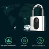 Портативный бесключевой отпечаток пальца замок USB-зарядка Водонепроницаемый Умный навесной замок Цинковый сплав Противоугонный Электронный дверной замок Дом Разблокировка