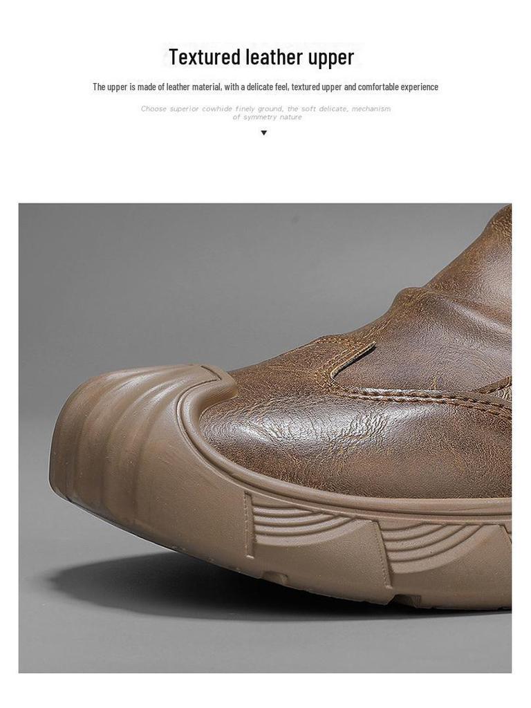 Мужские высокие зимние ботинки Martin с утолщенным бархатом для тепла и защиты от холода