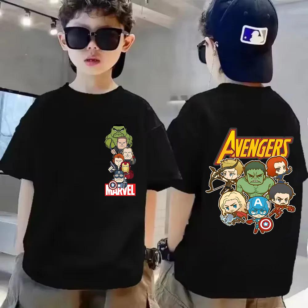 Summer Children's Cartoon Casual T-shirt Super Hero Boys and Girls Comfortable Children's T-shirt