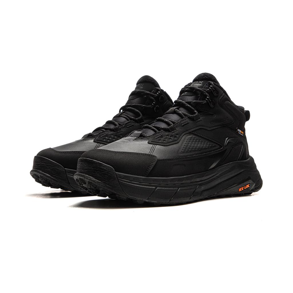 Li Ning Star Path 2 Амортизирующие Скользкие Устойчивые к истиранию Упругие Средние Повседневные Кроссовки Унисекс Черные AGLV079-2