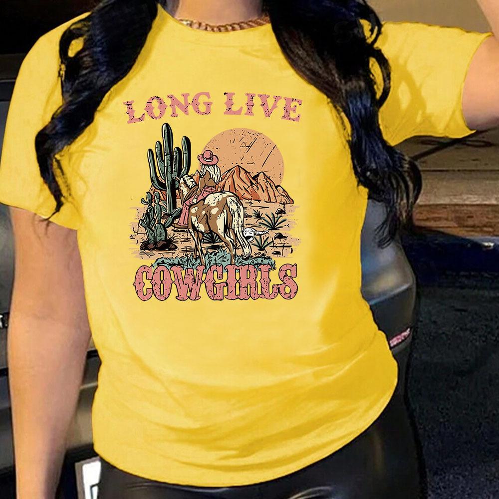 Хлопковая футболка с принтом букв, с коротким рукавом и круглым вырезом, женская, 2D-принт, топы