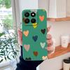 Чехол для Honor X7D X9D Цветные Сердечки Мягкий Жидкий Силикон Полная Защита Задняя Крышка Телефона Для Honorx7d Honorx9d Модный Funda
