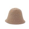 Trendy Outdoor Warm Knitted Hat Korean Edition Solid Color Pot Hat Winter Outdoor Face Small Plain Water Bucket Hat
