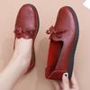 Shoes Soft Sole Comfortable Single Shoes Spring and Autumn Middle-aged Elderly Women's Shoes Non-slip Flat Middle-aged Elderly Leather Shoes