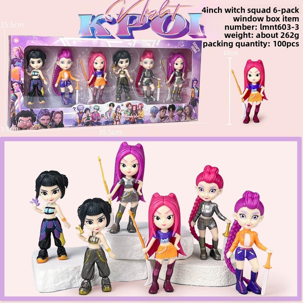 New Kpop Demon Hunters Figure Model Toy Cartoon Gaming Peripherals Desk Decoration Collection Figures Model Toy for Kid