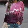 Осенние толстовки с цветочным принтом и 3D-принтом, женские модные уличные свитера с длинным рукавом, топы, толстовки с капюшоном Y2k, женская одежда