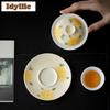 100ml Hand-painted Flowers And Fish Gaiwan Ancient Tea Tureen Tea Bowl With Lid Kit Tea Making Cover Bowl Tea Items Decoration