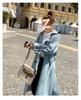 Women's Mid-Length Korean-Style Loose Trench Coat - British Design, Spring & Autumn 2025 Trend