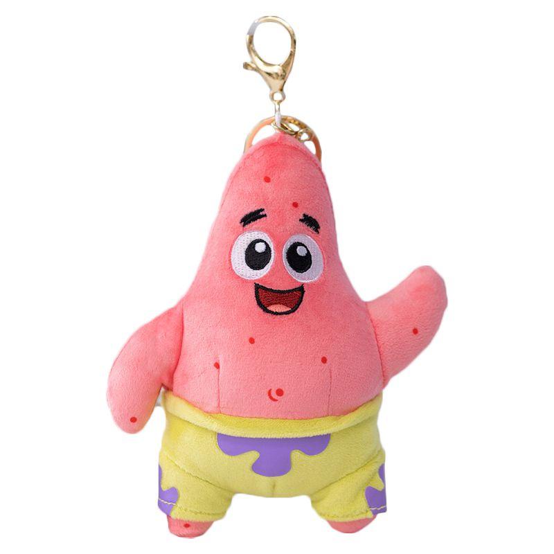 Fluffy Spongebob Patrick Star Squidward Plush Toy Pendant Soft Stuffed Doll For Girls And Boys
