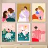 Maternal Love Kids Abstract Wall Art Posters Prints Canvas Decorative Painting Wall Decoration Mural Pictures Living Room Decor