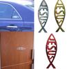3D Decoration Funny Vinyl Jesus Fish Symbol Logo Car Sticker Window Decal