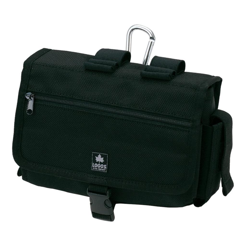LOGOS Hip Cargo No. 6 Bag Pouch with Carabiner, Belt Loop, and Storage Pocket