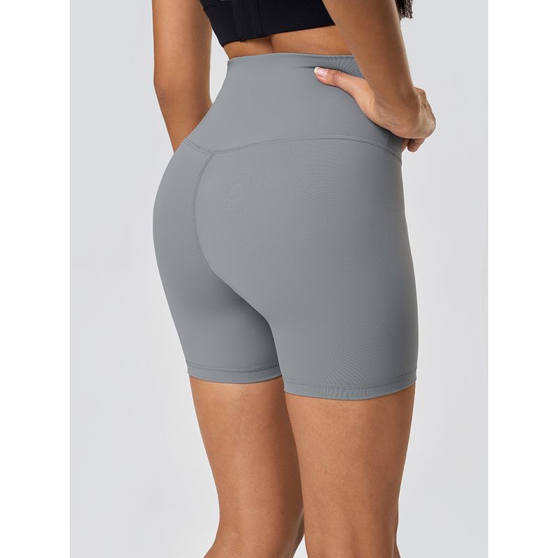 Nude Feel High Waist Yoga Shorts Outwear Thin Quick-Drying Sports Shorts Women's Tight Three-Point Fitness Shorts Women's Hip Lifting