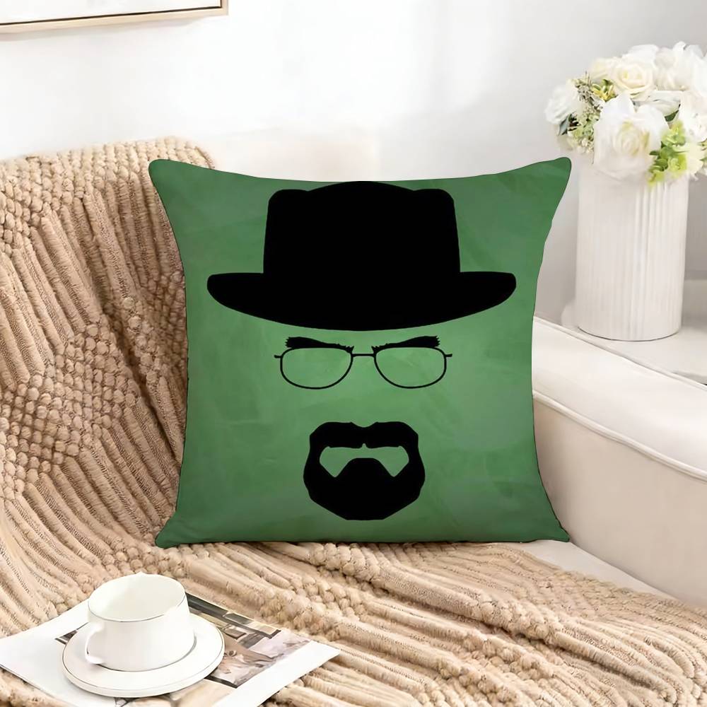 BBreaking Bad HHeisenberges Square DoubleSided printed Pillow Case Bedroom Bedside Pillow Sofa Cushion Cover