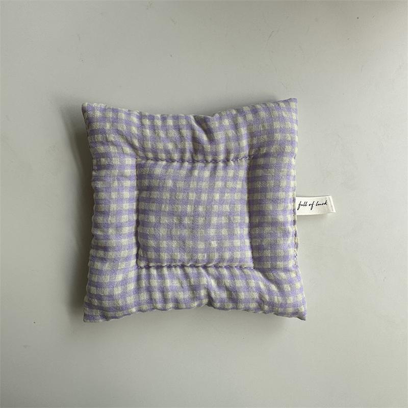 1шт корейский Ins обеденный стол кухонный клетчатый стеганый подстаканник из хлопка и льна