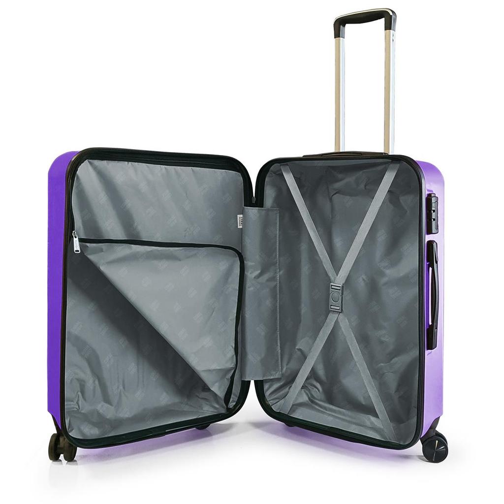 coral high Чемодан среднего размера из АБС-пластика фиолетового цвета 16452