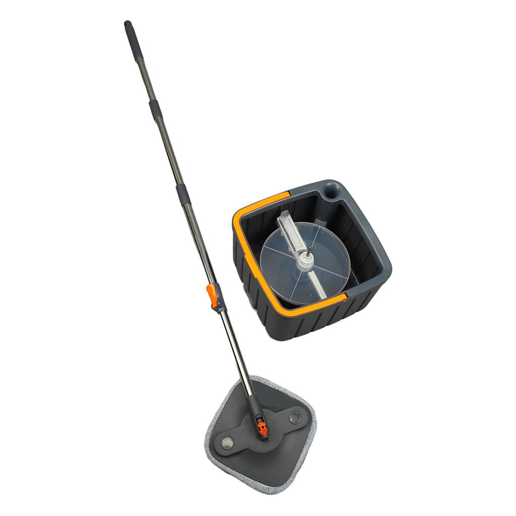 Набор ведер для швабры с функцией самоотжима, грязная и чистая вода, вращающаяся на 360 градусов система ведер для швабры