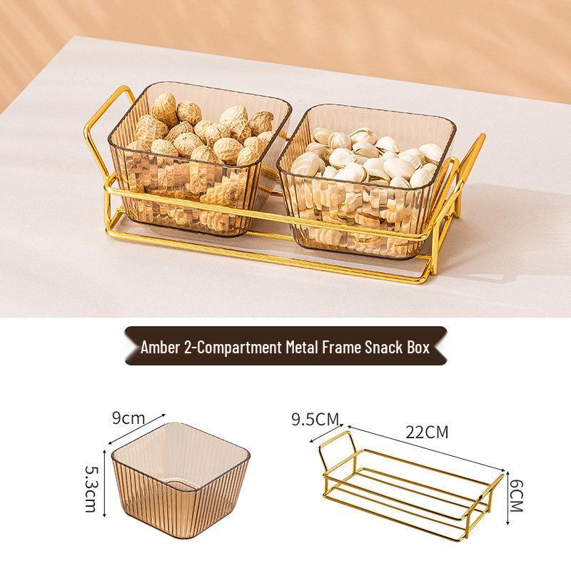 Креативная пластиковая тарелка с отделениями для закусок для гостиной или бара