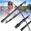Телескопическая удочка 2,1-2,7 м, спиннинговая удочка из углеродного волокна, спортивная удочка для путешествий на открытом воздухе