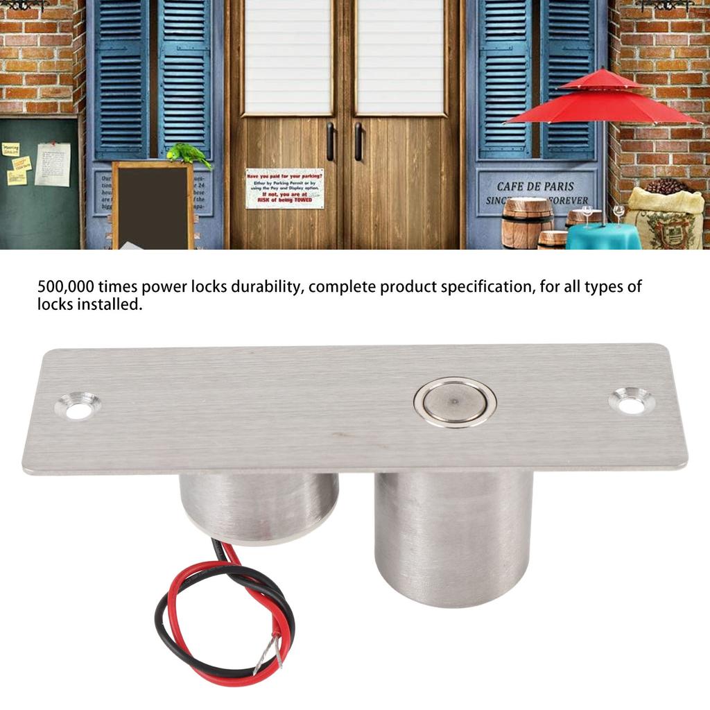 Электрический ригельный замок из нержавеющей стали, мини-врезной замок для безопасности двери, система контроля доступа