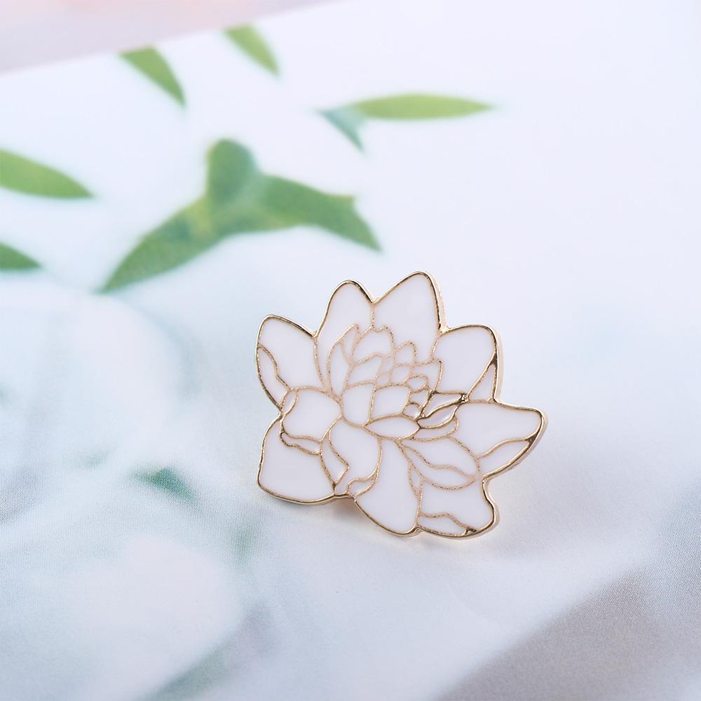 Badge Pin Jewelry Accessories Enamel Pin Lapel Brooch Brooches Pin Lotus Flower Brooch