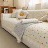 Chilly Colorful Settee Pillow Insulated Loveseat Slipcover Chenier Settee Straight-cut Loveseat High-end Anti-skid Sitting Mat Pale Settee Defend