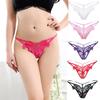 Erotic Panties Ladies Crotch Openning Underwear Sexy Embroidered Hollow Out Underpants See-Through Lingerie Hot Thongs