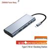Многопортовый USB/Type-C хаб и док-станция Zonwan