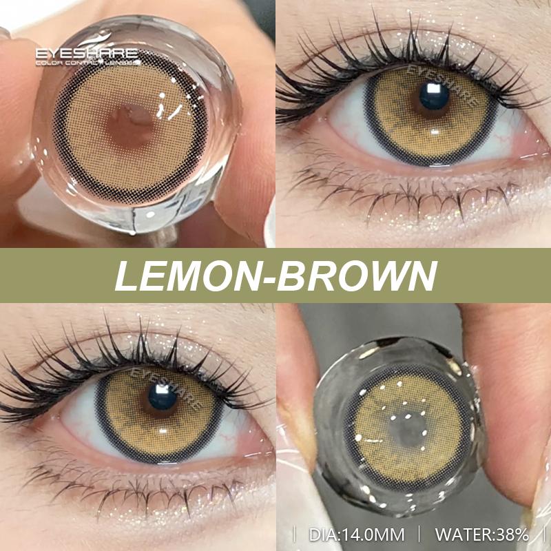 Eyeshare 1 Pair Color Contact Lenses Blue Soft Lenses Natural Brown Pupils Green Lenses Green Fashion Contact Lenses Each Year