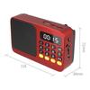 Portable Multifunctional Bluetooth FM Radio, USB/TF Card Playback, Built-In Lithium Battery