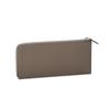 BONAVENTURA Long Wallet In Shrink Leather Made with the Finest European Minimalist Genuine Perfect Gift L-Zip (Etoupe) - Leather, Design, Thin,