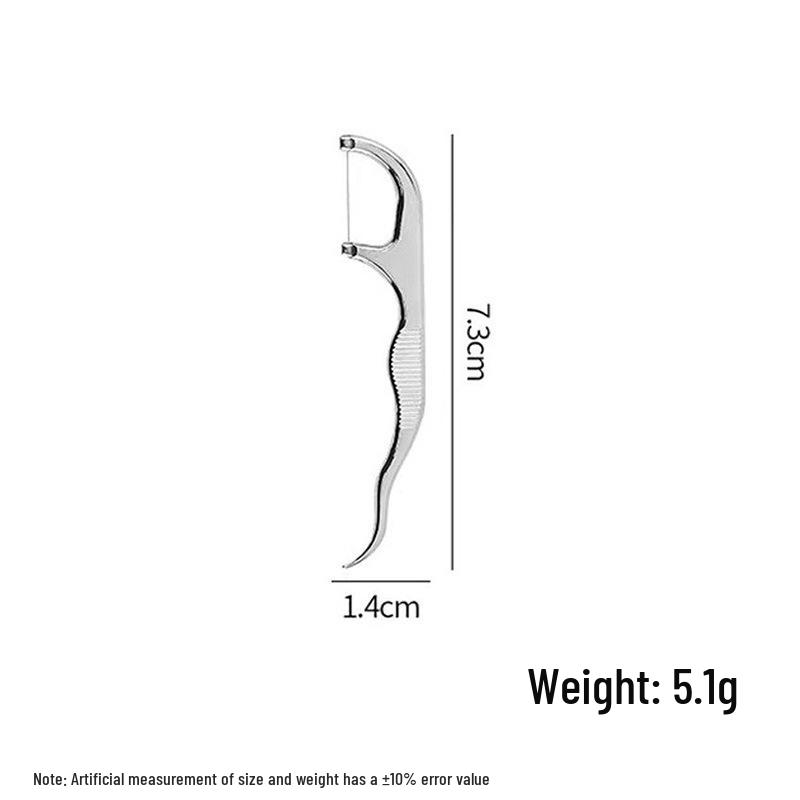 Stainless Steel Toothpick Set: Portable Teeth Cleaning Tool and Tooth Gap Cleaner