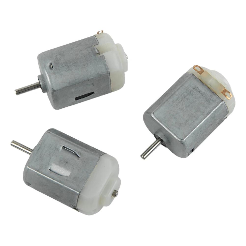 3pcs 130 Small DC Motors 3-5V For Electric Toys Small Appliances Auto Parts And DIY Fan Projects With Metal Coil