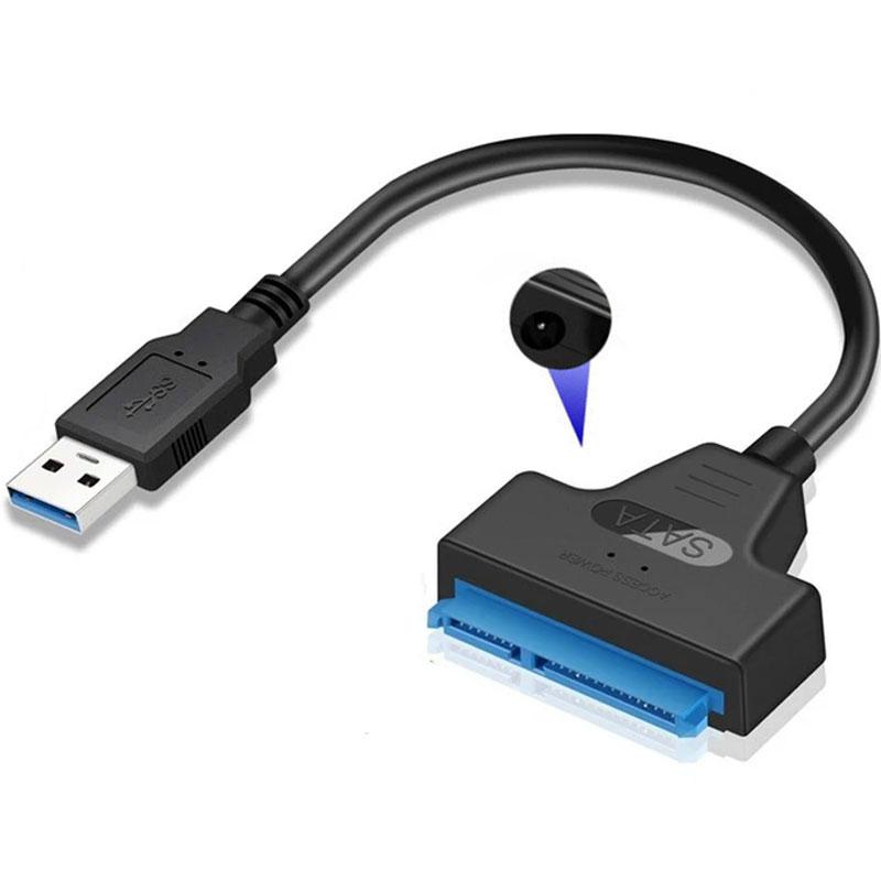 Кабель-адаптер USB 3.0 на SATA 3 для HDD/SSD 2,5" и 3,5" Кабель-конвертер USB3.0 для жесткого диска Samsung Seagate WD 2,5 3,5 дюйма